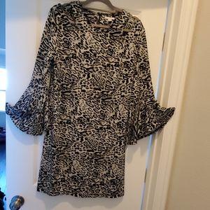 Beautiful Animal Print Black and White Dress